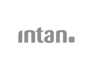 Logo intan in grau