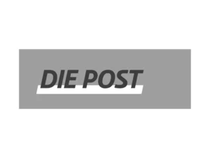 Logo die Post in grau