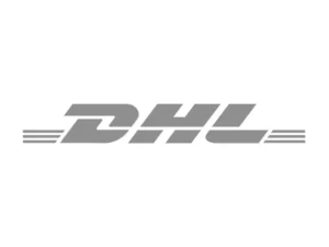 Logo DHL in grau